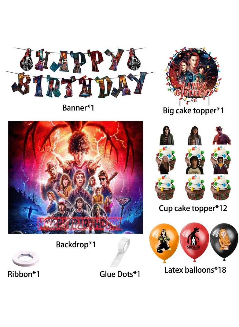 Generic - Stranger Things Series Birthday Party Decorations - Image 1