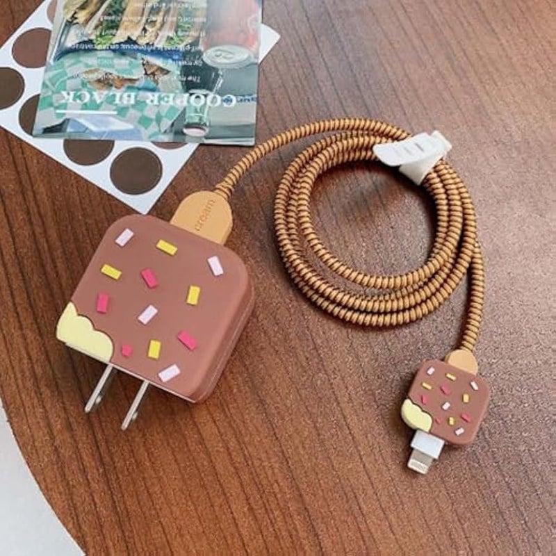 DIY Animal Cartoon Cable Protector 18W 20W USB Charger Saver Charging Data Earphone Line Bite Organizor Compatible with All iPhone 11 12 13 14 Pro Max Mini etc USB Wire - Image 3