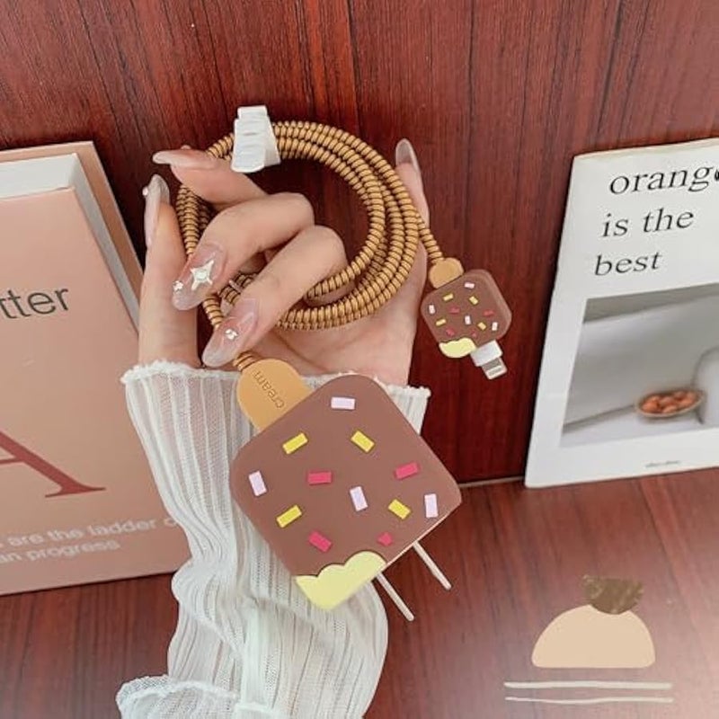 DIY Animal Cartoon Cable Protector 18W 20W USB Charger Saver Charging Data Earphone Line Bite Organizor Compatible with All iPhone 11 12 13 14 Pro Max Mini etc USB Wire - Image 4