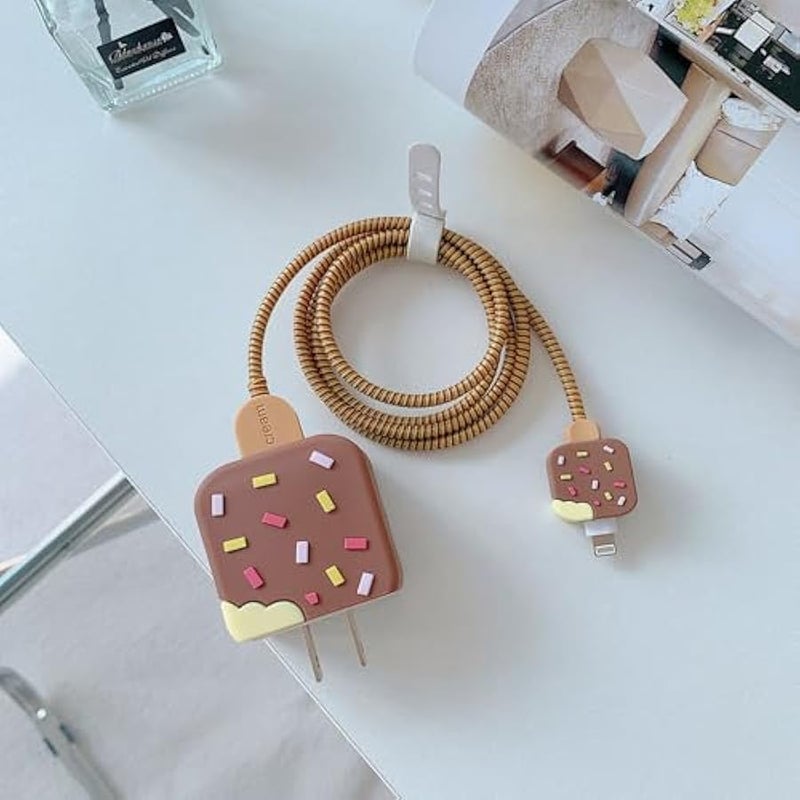 DIY Animal Cartoon Cable Protector 18W 20W USB Charger Saver Charging Data Earphone Line Bite Organizor Compatible with All iPhone 11 12 13 14 Pro Max Mini etc USB Wire - Image 5