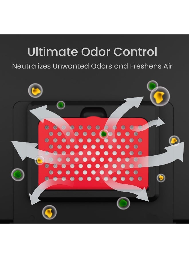 iTouchless Official Trash Can Deodorizer AbsorbX 3-Pack All Natural Activated Charcoal Odor Absorber Stops Garbage Smells, Compost Bin Filter Air Freshener for 8 Gal & Larger Trashcan with Compartment - Image 2