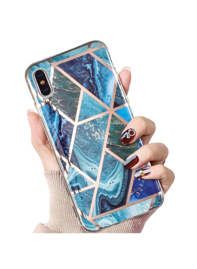 S-TOP Case For iPhone XS Max Electroplated Marble Pattern TPU Phone Case - Image 5