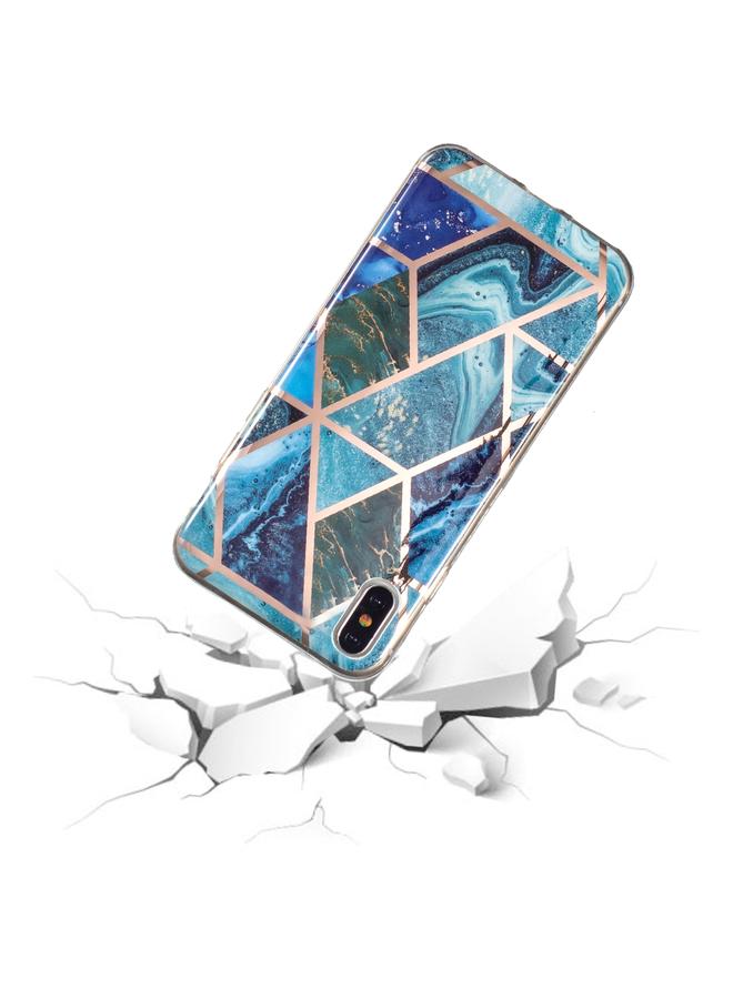 S-TOP Case For iPhone XS Max Electroplated Marble Pattern TPU Phone Case - Image 4