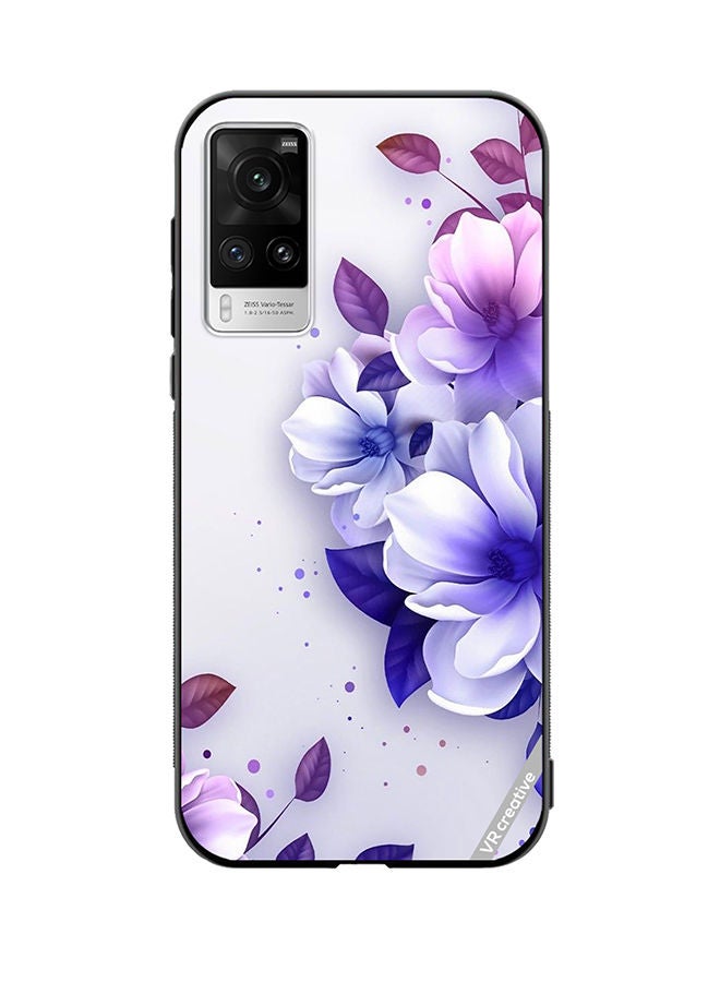 VR CREATIVE Protective Case Cover For Vivo X60 Pro Flower Design Multicolour - Image 1