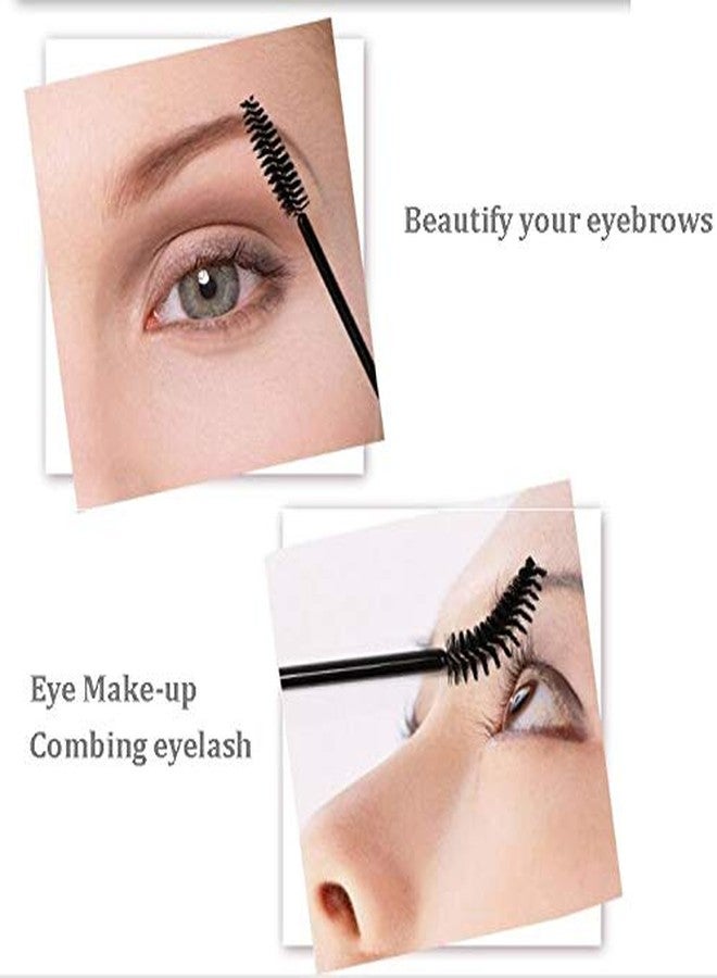 LASSKY 200Pcs Disposable Eyelash Mascara Brushes, Orange Nylon/Polyester Bristle Bamboo Handle Wand for Eyelashes, Mascara, Eyebrows - Image 4