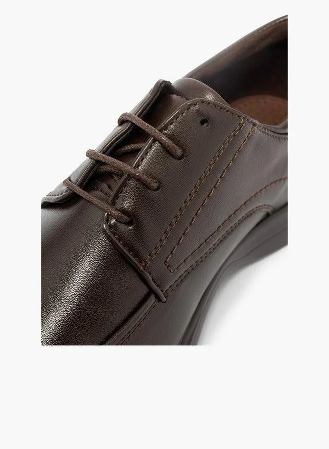 LBL by Shoexpress Solid Lace-Up Derby Shoes