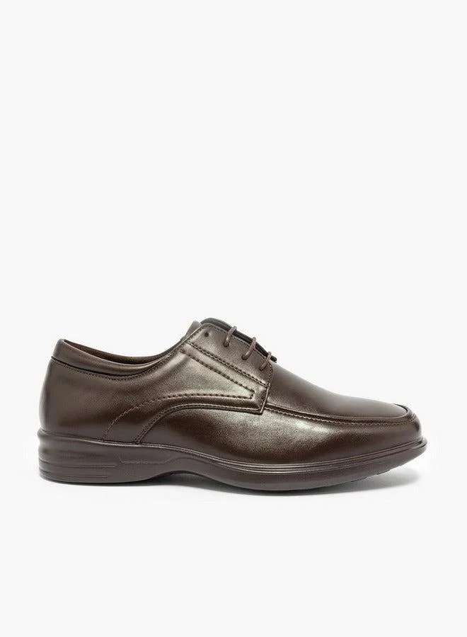 LBL by Shoexpress Solid Lace-Up Derby Shoes