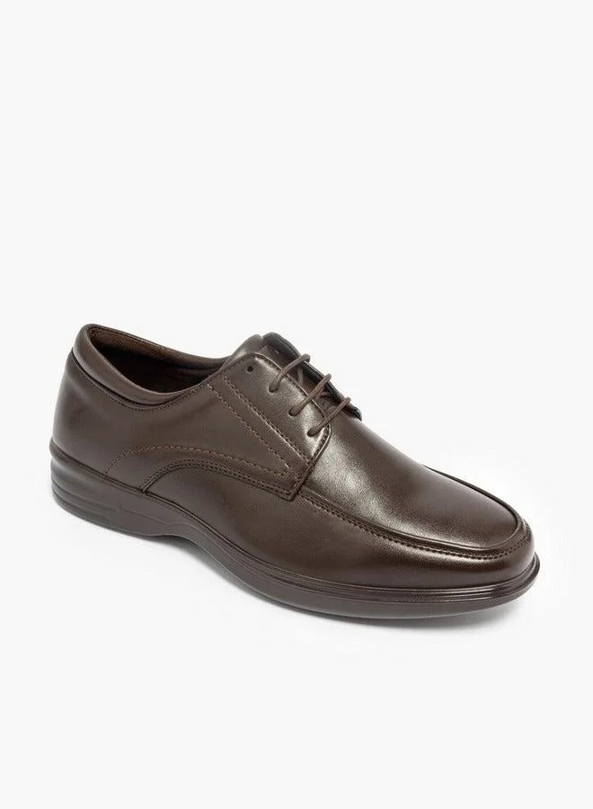 LBL by Shoexpress Solid Lace-Up Derby Shoes