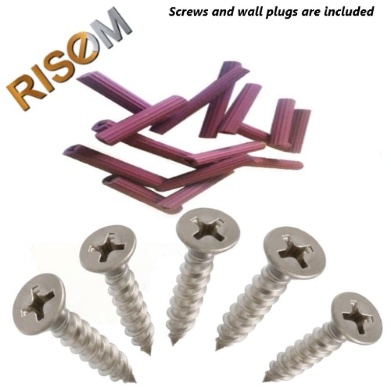 RiseOm Brass D BracketD Clamp Bracket for Glass GoldYellow10 mm Pack of 30 - Image 3