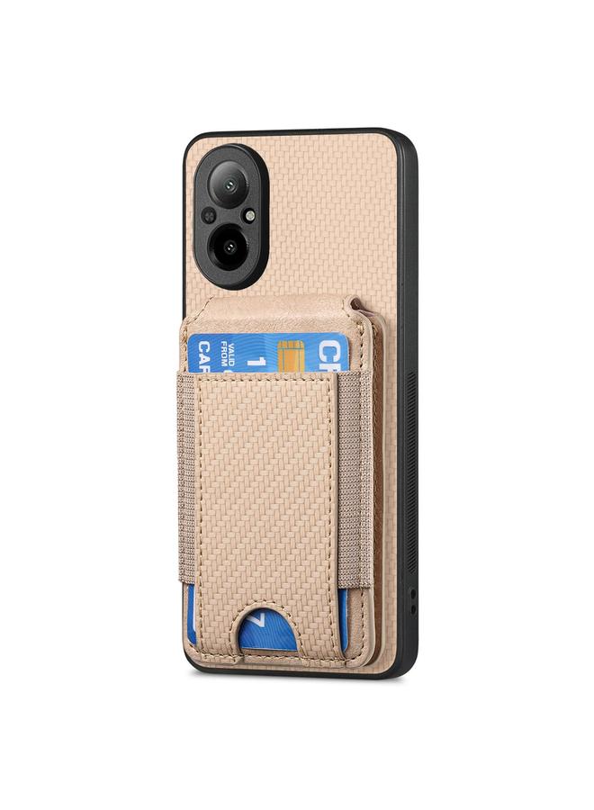 S-TOP Case For Realme C35 Carbon Fiber Vertical Flip Wallet Stand Phone Case - Image 2