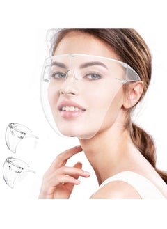 Y&D Protective Face Shield Reusable Goggle Facial Protection And Mouth Covering Safety Shields Scarft With Glasses Frames 1 Pack  - Image 1