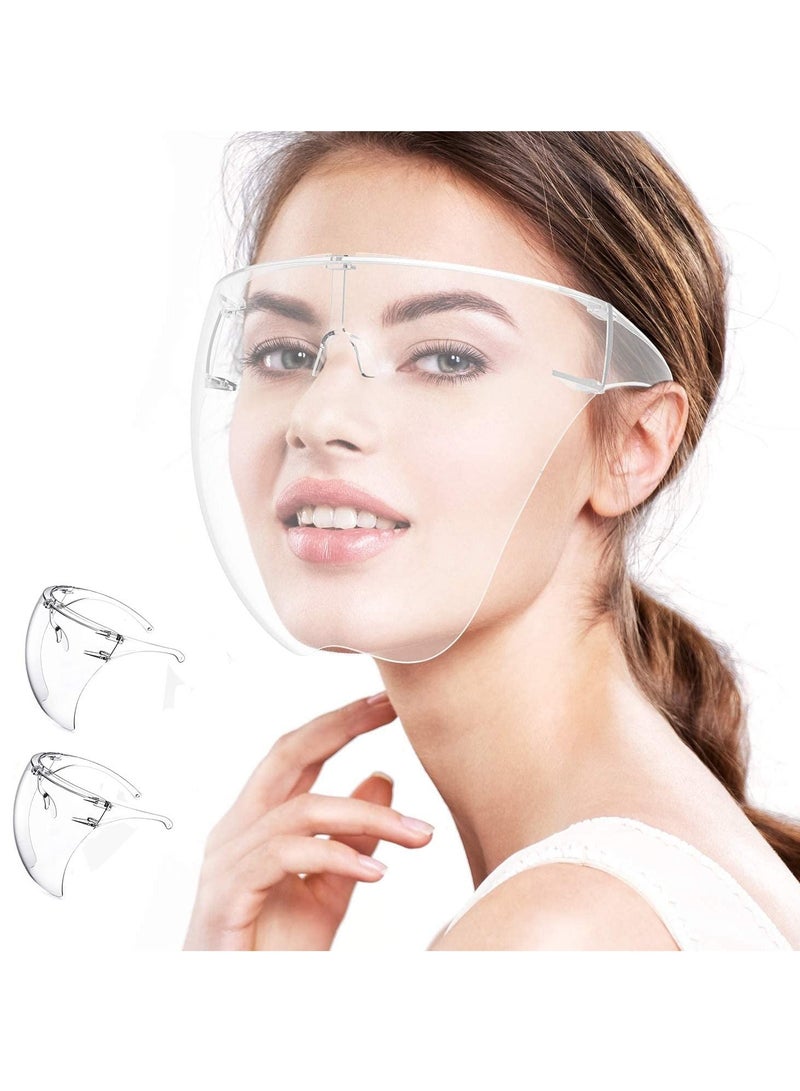 Y&D Protective Face Shield Reusable Goggle Facial Protection And Mouth Covering Safety Shields Scarft With Glasses Frames 1 Pack  - Image 1