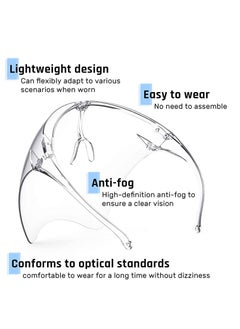 Y&D Protective Face Shield Reusable Goggle Facial Protection And Mouth Covering Safety Shields Scarft With Glasses Frames 1 Pack  - Image 2