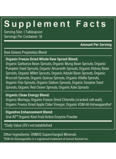 global healing center Global Healing Organic Super Greens Powder Blend Greens Superfood Powder With 15 Raw Whole Sprouts Delicious Green Juice Smoothie Mix For Daily Nutrition Nongmo Glutenfree Greens Supplements  - Image 3