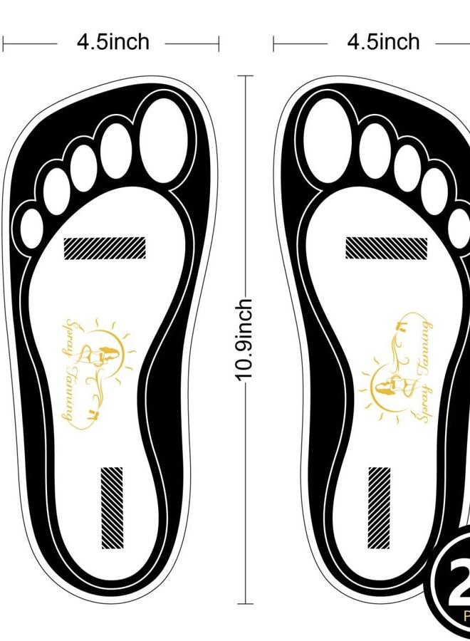 HeeStar 25Pairs(50 Feets)Disposable Black Spray Tanning Feet Pads Sunless Airbrush Spray Tent Protect Foot… - Image 2