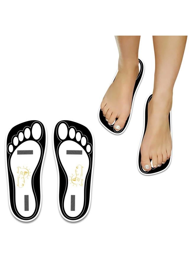 HeeStar 25Pairs(50 Feets)Disposable Black Spray Tanning Feet Pads Sunless Airbrush Spray Tent Protect Foot… - Image 1