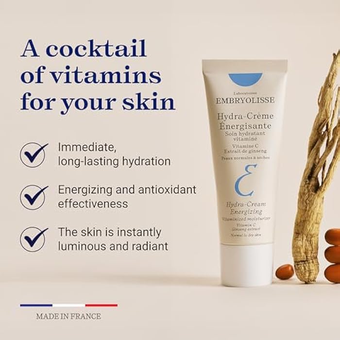 Embryolisse Vitamin C Energizing Face Moisturizer. Radiance-Boosting, Anti-Aging Daily Cream for Immediate and long-lasting hydration & Glow, 1.35 Fl Oz - Image 3