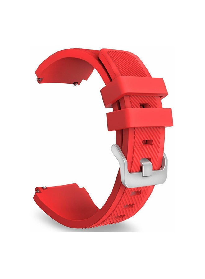 NIBEMINENT Soft Silicone Replacement Sport Strap For Samsung Gear S3 Frontier Red - Image 1