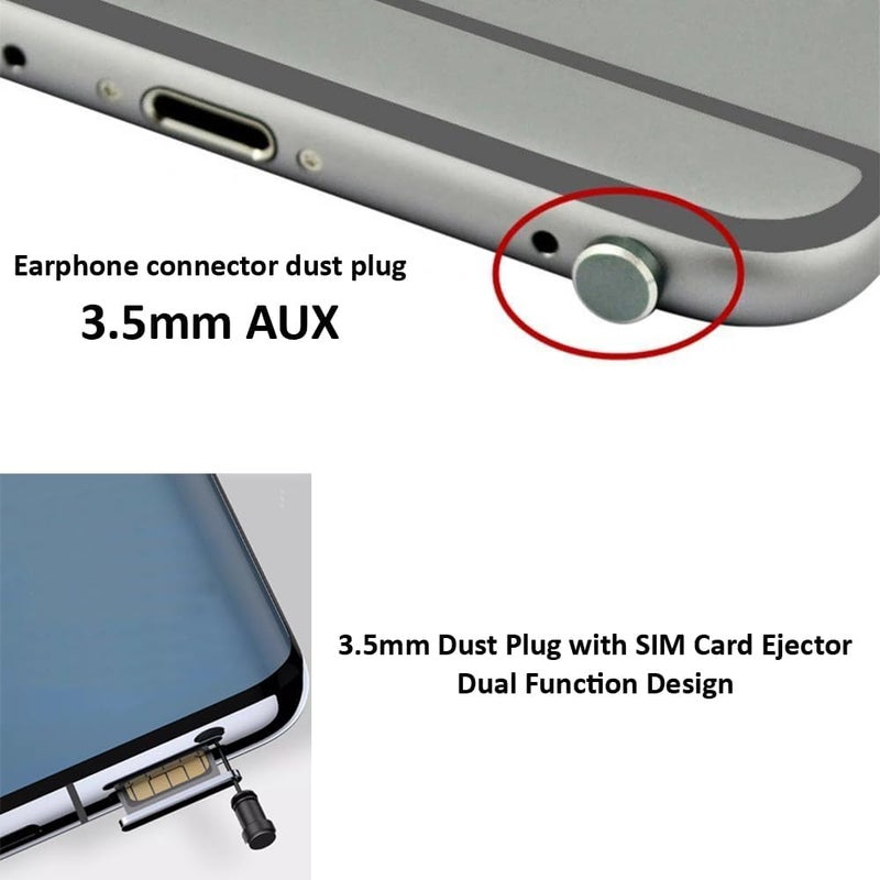 Mizi Store غطاء USB C ضد الغبار، 4 عبوات غطاء حماية منفذ الشحن من الغبار لنظام iPhone 17 Pro، ملحقات تنظيف كاملة - أسود - Image 4