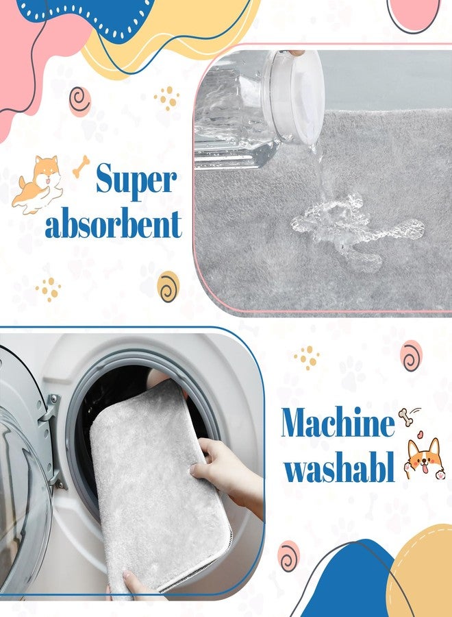 Drydiet 4 Pcs Pet Carrier Pad Travel Pet Reversible Dog Mat Replacement Liners for Travel Dog Bed Pad Washable Plush Cashmere Double Sided Bed Mat for Cat Kennel Crate (Colorful,17 x 11 Inch) - Image 4