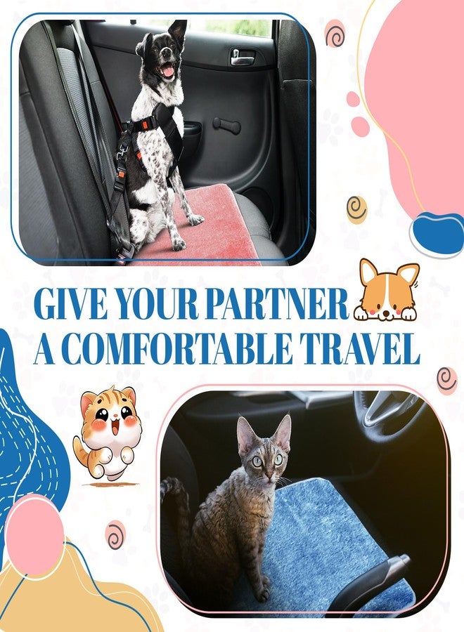 Drydiet 4 Pcs Pet Carrier Pad Travel Pet Reversible Dog Mat Replacement Liners for Travel Dog Bed Pad Washable Plush Cashmere Double Sided Bed Mat for Cat Kennel Crate (Colorful,17 x 11 Inch) - Image 5