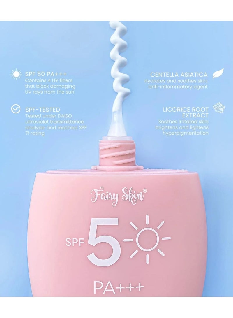 Fairy Skin Premium Brightening Sunscreen (SPF50) - Image 2