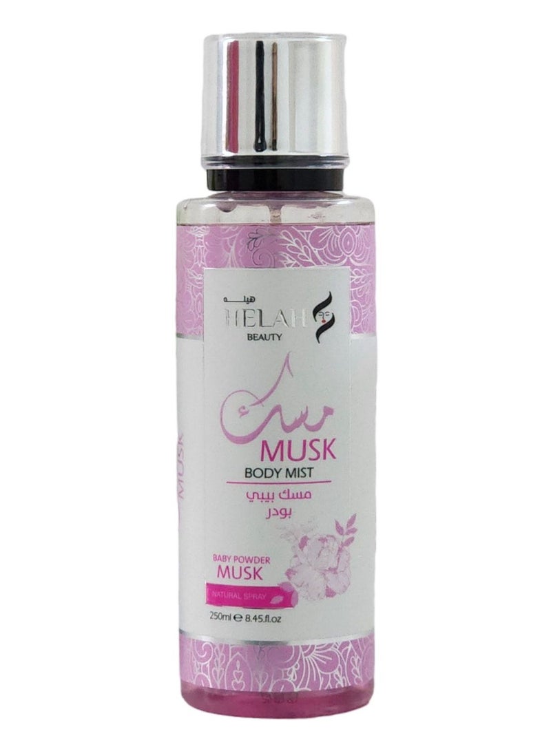 هيله بيوتي معطر للجسم بمسك بيبي بودر