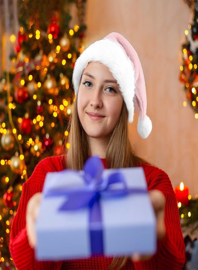 GlyinnHe Pink Christmas Santa Hats for Adults Christmas New Year Party Decorations and Supplies - Image 5