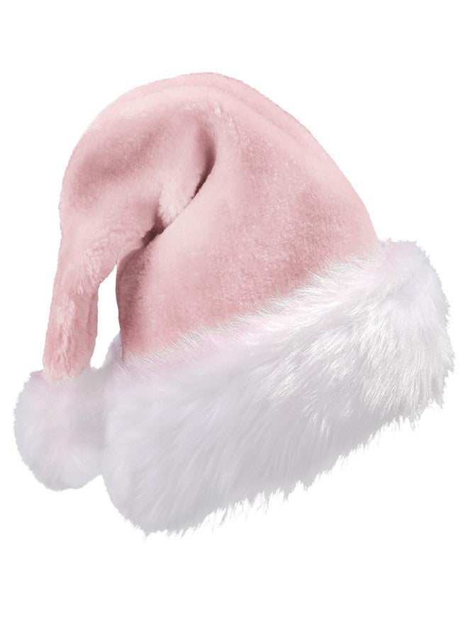 GlyinnHe Pink Christmas Santa Hats for Adults Christmas New Year Party Decorations and Supplies - Image 1