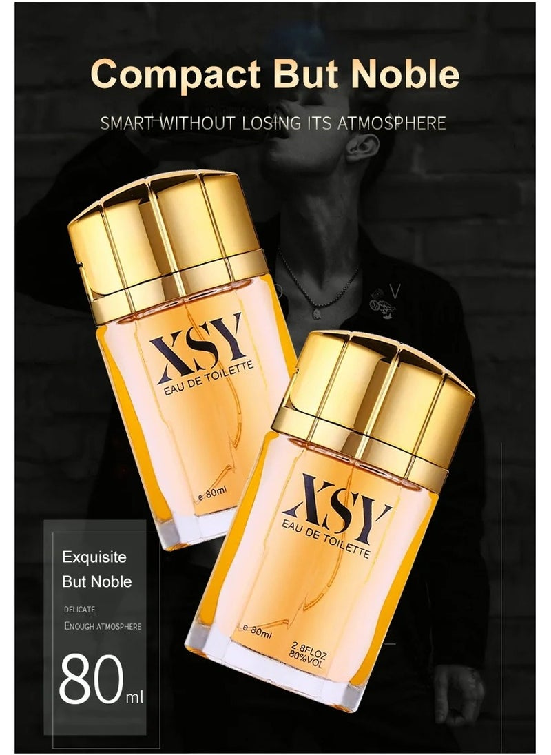 XSY XSY Eau de Cologne, Fresh Scent, Woody Perfume, Perfume for Men, XSY eau de toilette Perfume, Natural Wood Scent for Men, Long Lasting Portable Perfume for Men 80ml  - Image 2