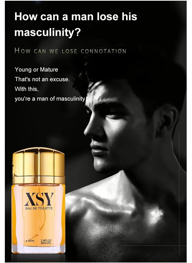 XSY XSY Eau de Cologne, Fresh Scent, Woody Perfume, Perfume for Men, XSY eau de toilette Perfume, Natural Wood Scent for Men, Long Lasting Portable Perfume for Men 80ml  - Image 3