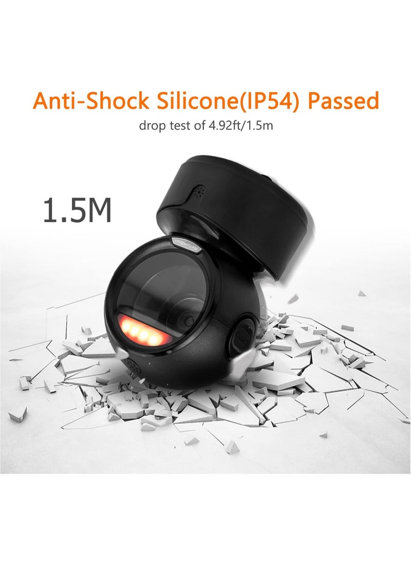 Automatic Omnidirectional Desktop 1D 2D Bar Code Barcode Scanner, Hands-Free USB Wireless QR Barcode Reader, Image Sensing for Warehouse, Supermarket, Retail Store, Bookstore Pos System
