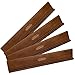 BucherRossini Domino Racks 4packs Authored Design Nut Brown Tile Holders for Dominoes Set Mexican Trains Mahjoon Chickenfoot - Image 3