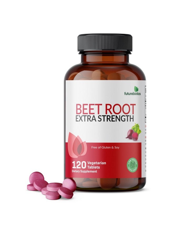Futurebiotics فيوتشر بايوتيكس جذر الشمندر قوة إضافية، غير معدلة وراثيًا، 120 قرص نباتي - Image 1