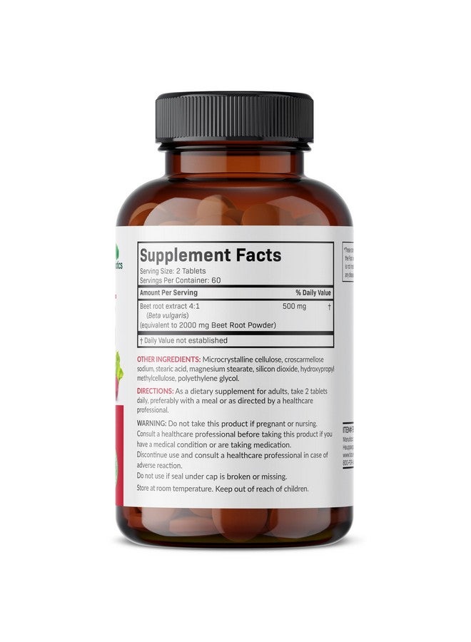 Futurebiotics فيوتشر بايوتيكس جذر الشمندر قوة إضافية، غير معدلة وراثيًا، 120 قرص نباتي - Image 2