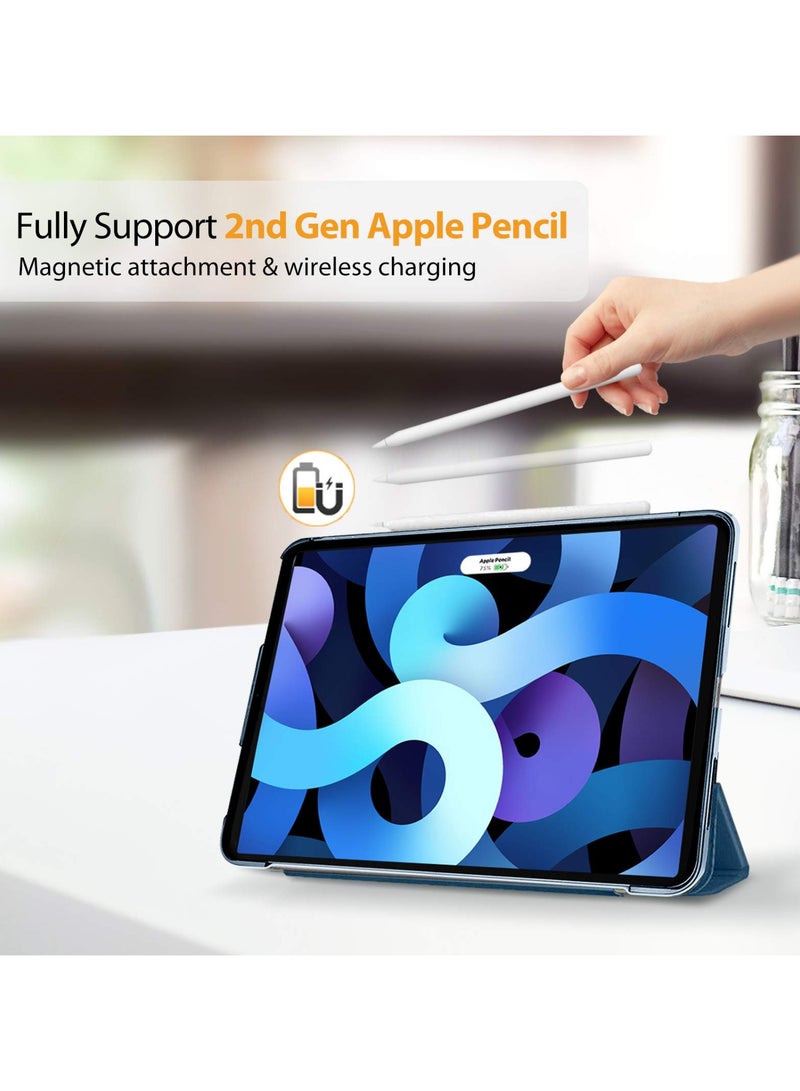 Procases Ipad Air 5 Air 4 10.9 Inch Case With Protective Sleeve Bag Slim Hard Back Shell Smart Cover Plus Shockproof Sleeve Case For Ipad Air 5Th 2022 Air 4Th 2020 Navy - Image 4
