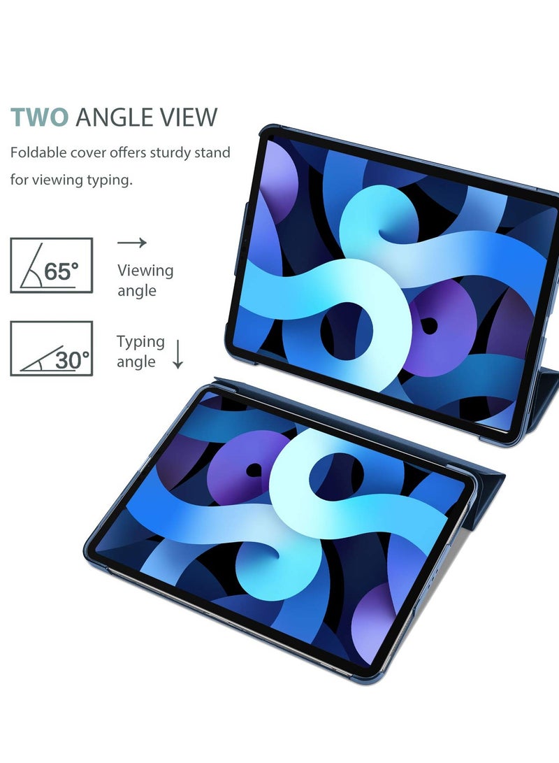 Procases Ipad Air 5 Air 4 10.9 Inch Case With Protective Sleeve Bag Slim Hard Back Shell Smart Cover Plus Shockproof Sleeve Case For Ipad Air 5Th 2022 Air 4Th 2020 Navy - Image 5