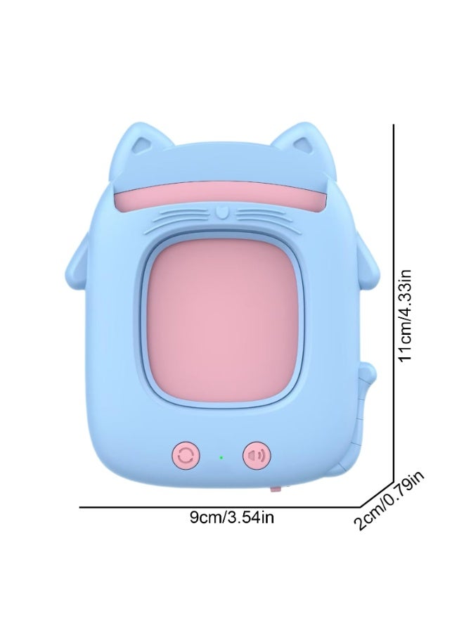 شابية قارئ بطاقات فلاش ثنائي اللغة - جهاز تعليم مبكر باللغتين العربية والإنجليزية، لعبة تعليمية لمرحلة ما قبل المدرسة، وجهاز علاج النطق مع نطق قياسي للأطفال الصغار والأطفال (أزرق) - Image 4