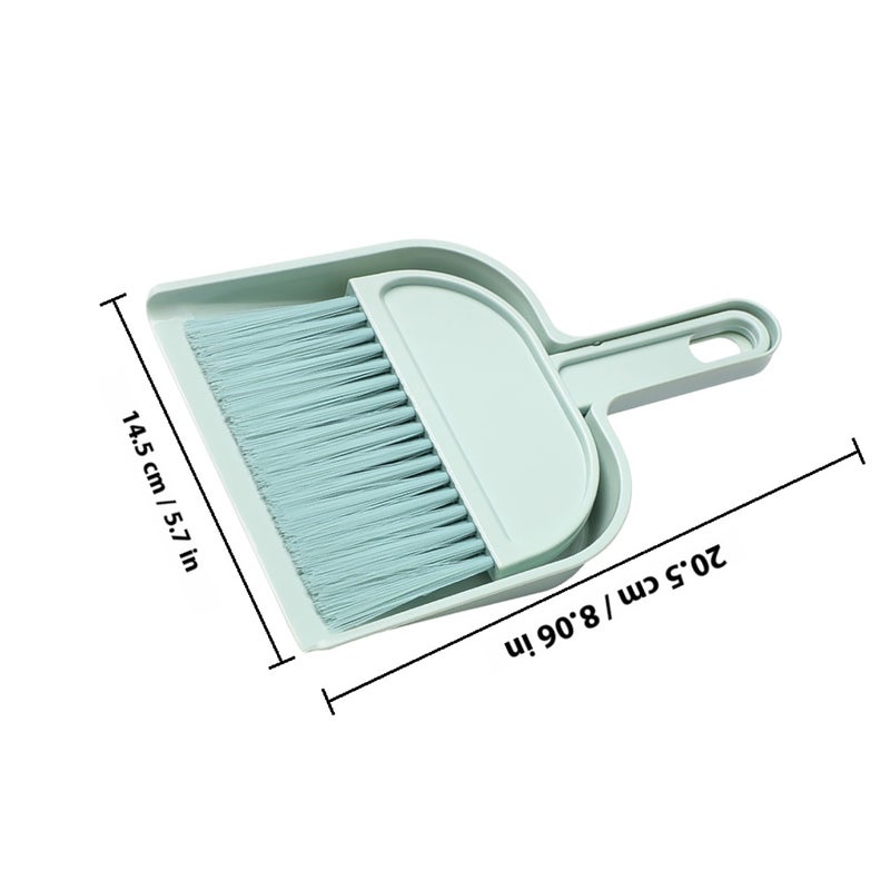 1 Set Convenient Mini Broom and Dustpan Portable Small Cleaning Broom and Dustpan with Hanging Hole Small Dust Pan and Brush - Image 2