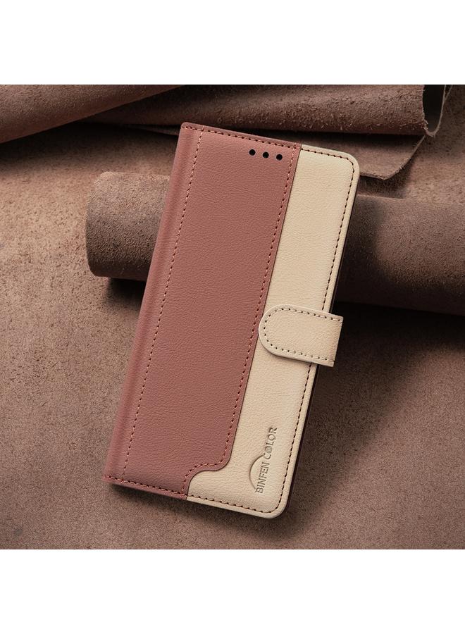 S-TOP Case For OPPO A94 5G / Reno5 Z / F19 Pro+ Color Matching RFID Anti-theft Leather Phone Case - Image 2