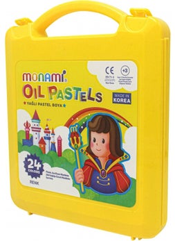 Monami Pastel Crayons with Bag 24 Colors 