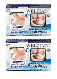WELZIAD 2 Pieces Of Tooth Dental Wipes12-Piece 
