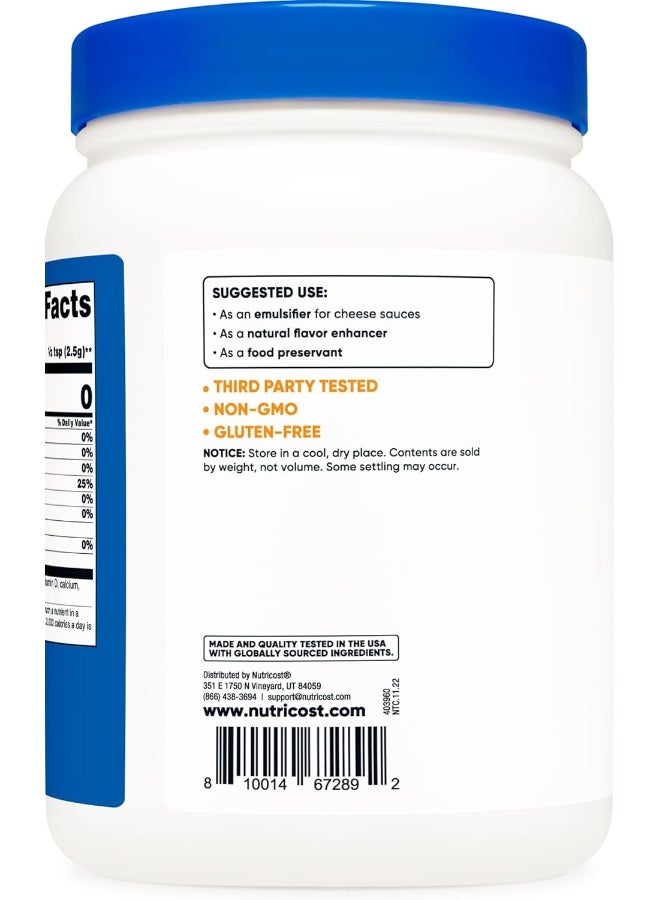 Nutricost Sodium Citrate Powder 2LB (32oz) - Food Grade, Non-GMO - Emulsifier, Natural Flavor Enhancer, Food Preservant - Image 3