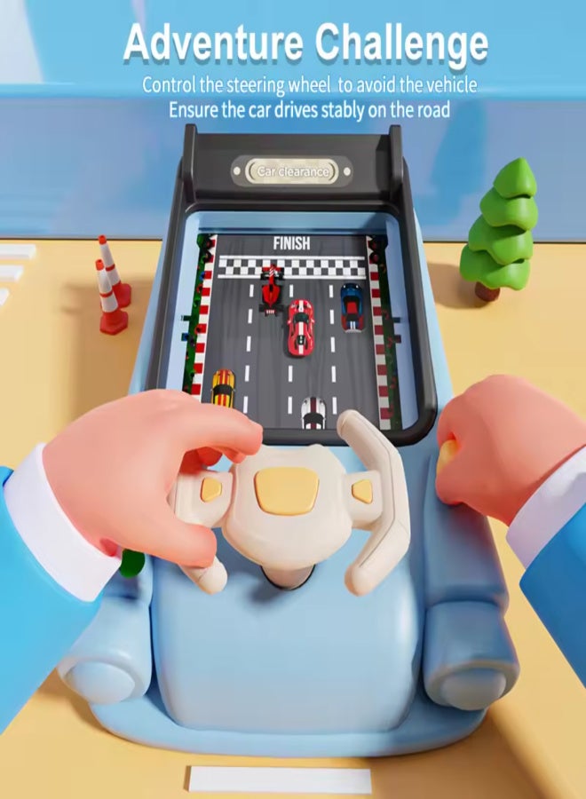 Racing adventure interactive simulation driving car toy musical steering wheel puzzle tabletop game - Image 3