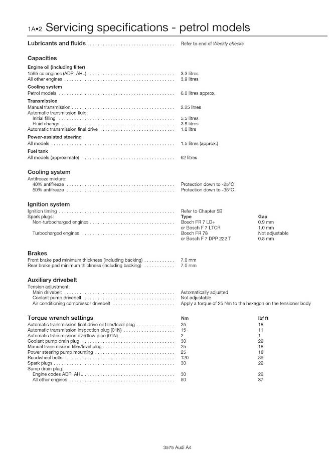 Audi A4 Owners Workshop Manual: 95-00  - Image 4