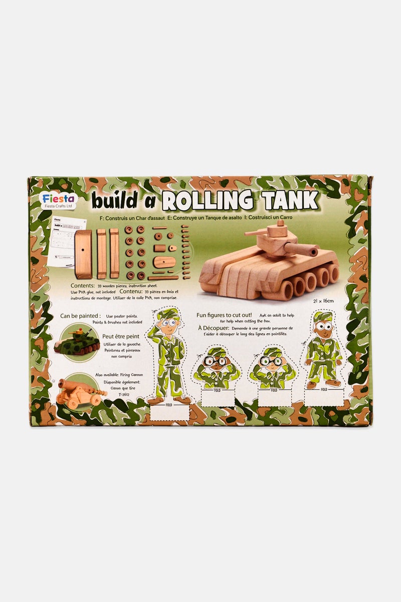 FIESTA Build A Rolling Tank Wooden Craft Kit - Image 3