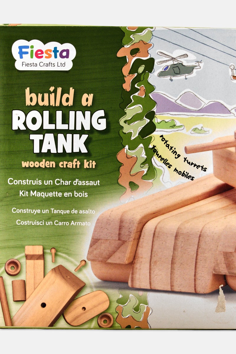 FIESTA Build A Rolling Tank Wooden Craft Kit - Image 5