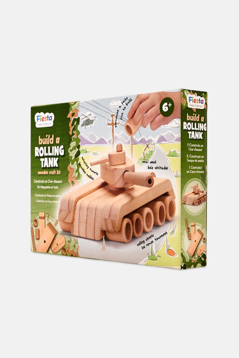 FIESTA Build A Rolling Tank Wooden Craft Kit - Image 2
