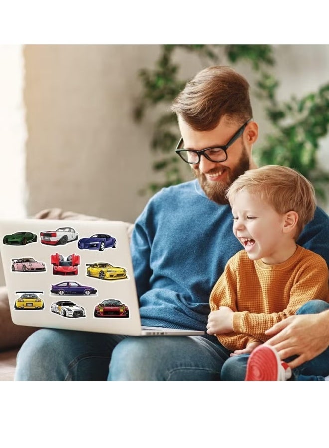 100pcs Car Stickers, Racing Sport Car Stickers Vinyl Waterproof for Water Bottles Laptop Guitar Skateboard Scrapbook Decals Car Stickers for Men Teens Adults Kids - Image 5