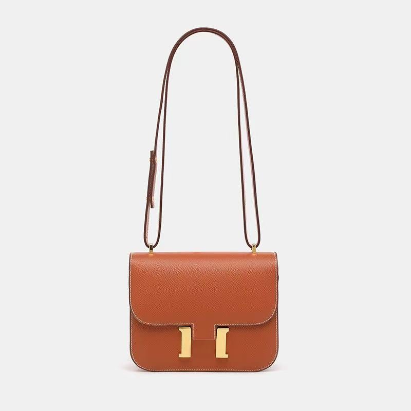Classic Fashion Kangkang Bag Niche Stewardess Bag Fashion Casual High-End Palm Print Shoulder Crossbody Handbag - Image 1